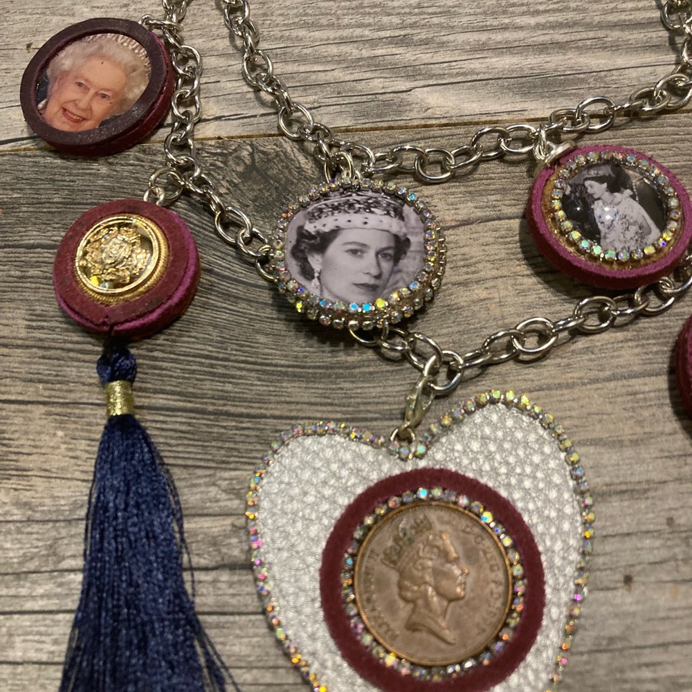 Hand Crafted Silver and Gold Statement Necklace - Picture 3 of 4